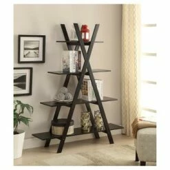 Budget ⭐ 59" Oxford A Bookshelf Black - Breighton Home 🤩 -Bookshelves And Bookcases store unnamed file 4863