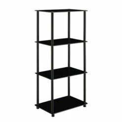 Budget 🎁 39" Designs2Go Classic Glass 4 Tier Tower - Breighton Home Clear 👏 -Bookshelves And Bookcases store unnamed file 4881