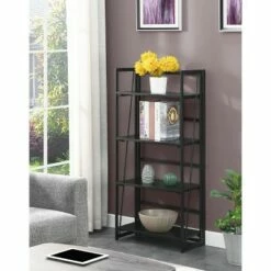Promo ⌛ Xtra Folding 4 Tier Bookshelf - Breighton Home Gray 🔔