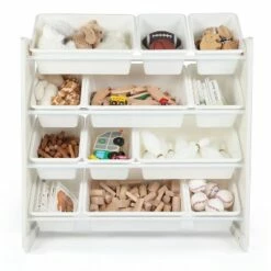 Budget ✔️ Kids' Toy Organizer Cambridge Collection White - Humble Crew 🤩