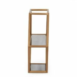Flash Sale 😀 17" Lepley Modern Glam Handcrafted Glass 2 Shelf Hexagonal Decorative Shelf Antique Gold - Christopher Knight Home 🔔 -Bookshelves And Bookcases store unnamed file 4943