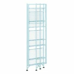 Best Pirce 🛒 45" Xtra Storage 4 Tier Folding Metal Shelf Sea Foam - Breighton Home ❤️ -Bookshelves And Bookcases store unnamed file 4948