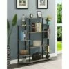 Buy 👏 52.5" Designs2Go Wall Unit Bookshelf Faux Birch/Black Poles - Breighton Home ✨ -Bookshelves And Bookcases store unnamed file 4956