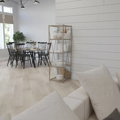 Hot Sale π Merrick Lane 64" Modern Bookshelf Glass 4-Shelf Bookcase with Powder π§₯ Coated Matte Gold Cross Braced Frame π 6 Hot Sale π Merrick Lane 64" Modern Bookshelf Glass 4-Shelf Bookcase with Powder π§₯ Coated Matte Gold Cross Braced Frame π - Image 4