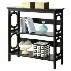 Promo 🌟 Breighton Home Omega 3 Tier Bookcase 32.5" Black - Convenience Concepts® 🎁