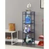 Discount 🧨 45" Xtra Storage 4 Tier Folding Metal Shelf Cobalt Blue - Breighton Home 😉 -Bookshelves And Bookcases store unnamed file 4981