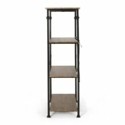 Wholesale ✔️ Bauman Modern Industrial 4 Shelf Etagere Bookcase - Christopher Knight Home Gray/dark Bronze ❤️ -Bookshelves And Bookcases store unnamed file 4991