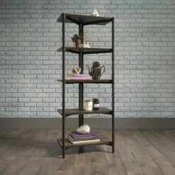 Promo ๐ 60" North Avenue Bookshelf Smoked Oak - Sauder ๐คฉ