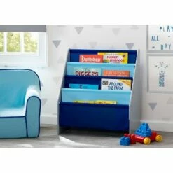 New 🤩 Delta Children Sling Book Rack Bookshelf for Kids' Blue/yellow/red 😀