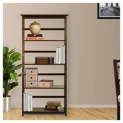 Best Sale 👍 Flora Home 63" 5 Tier Mission Style Bookcase ✨ 5 Best Sale 👍 Flora Home 63" 5 Tier Mission Style Bookcase ✨ - Image 3