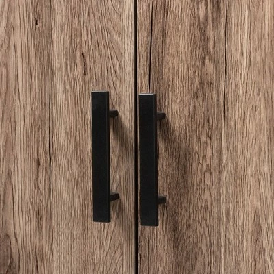 Budget π 73" 2 Door Arend Two-Tone Wood Bookshelf Brown - Baxton Studio βοΈ 8 Budget π 73" 2 Door Arend Two-Tone Wood Bookshelf Brown - Baxton Studio βοΈ - Image 6