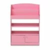 Outlet 😀 Furinno KidKanac Bookshelf Bookcase with 4 Shelves and Toy Storage Cabinet for Bedroom, Living Room or Playroom Organization, Pink ⭐ -Bookshelves And Bookcases store unnamed file 5044