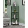 Top 10 ⌛ 46.5" Designs2Go Classic Glass 4 Tier Corner Shelf - Breighton Home Black ❤️ -Bookshelves And Bookcases store unnamed file 5055