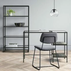 Cheapest 🧨 58.25" 5 Shelf Ada Bookshelf with Glass Shelves and Metal Frame - Project 62™ 🛒