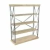 Budget ⭐ Olivia & May 60" Industrial Bookshelf with 4 Shelves Brown - Olivia & May 😀 -Bookshelves And Bookcases store unnamed file 5075
