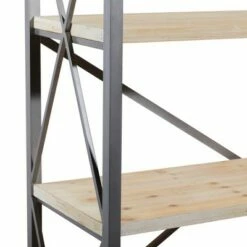 Budget ⭐ Olivia & May 60" Industrial Bookshelf with 4 Shelves Brown - Olivia & May 😀 -Bookshelves And Bookcases store unnamed file 5077