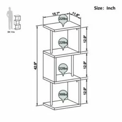 Buy 🔔 Bestier S-Shaped Bookshelf Multifunctional Bookcase Storage Shelf 43 Inch w/ Adjustable Shelves for Kitchens, Living Rooms, and Bedrooms, Oak 🥰 8 Buy 🔔 Bestier S-Shaped Bookshelf Multifunctional Bookcase Storage Shelf 43 Inch w/ Adjustable Shelves for Kitchens, Living Rooms, and Bedrooms, Oak 🥰 -Bookshelves And Bookcases store unnamed file 5086