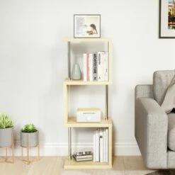 Buy 🔔 Bestier S-Shaped Bookshelf Multifunctional Bookcase Storage Shelf 43 Inch w/ Adjustable Shelves for Kitchens, Living Rooms, and Bedrooms, Oak 🥰 9 Buy 🔔 Bestier S-Shaped Bookshelf Multifunctional Bookcase Storage Shelf 43 Inch w/ Adjustable Shelves for Kitchens, Living Rooms, and Bedrooms, Oak 🥰 -Bookshelves And Bookcases store unnamed file 5087