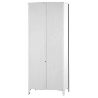 Buy π Camaflexi 6 Tier Shaker Style Open Storage Organization Bookshelf Wood Bookcase Shelf Unit w/ 4 Adjustable and 2 Fixed Shelves, White Finish π 5 Buy π Camaflexi 6 Tier Shaker Style Open Storage Organization Bookshelf Wood Bookcase Shelf Unit w/ 4 Adjustable and 2 Fixed Shelves, White Finish π - Image 3