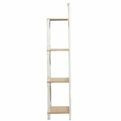 Best Pirce ❤️ Olivia & May Farmhouse Wood and Metal Shelving Unit White - Olivia & May 😉 -Bookshelves And Bookcases store unnamed file 5135