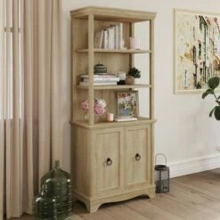 Top 10 โจ 72.32" 3 Open Shelves Adaline Café Library Vertical Bookcase Orchard Oak - Sauder ๐คฉ