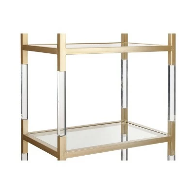 New ๐ Olivia & May 69" Metal and Acrylic Bookcase Gold - Olivia & May ๐ 4 New ๐ Olivia & May 69" Metal and Acrylic Bookcase Gold - Olivia & May ๐ - Image 2