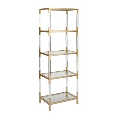 New ๐ Olivia & May 69" Metal and Acrylic Bookcase Gold - Olivia & May ๐ 5 New ๐ Olivia & May 69" Metal and Acrylic Bookcase Gold - Olivia & May ๐ - Image 3