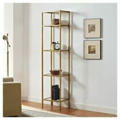 Best reviews of 🔔 73" Aimee Narrow Etagere - Crosley ✔️ -Bookshelves And Bookcases store unnamed file 5200