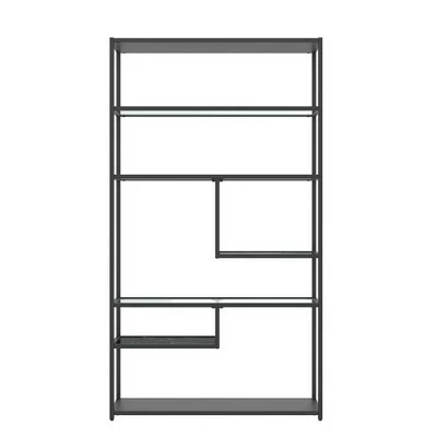 Coupon π Room & Joy 72" Eos Bookcase Etagere Marble/Glass Black - Room & Joy π― 4 Coupon π Room & Joy 72" Eos Bookcase Etagere Marble/Glass Black - Room & Joy π― - Image 2
