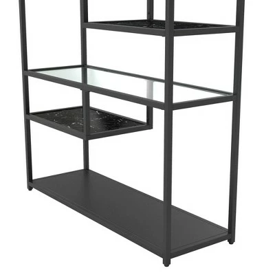 Coupon π Room & Joy 72" Eos Bookcase Etagere Marble/Glass Black - Room & Joy π― 6 Coupon π Room & Joy 72" Eos Bookcase Etagere Marble/Glass Black - Room & Joy π― - Image 4
