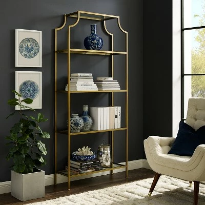 Flash Sale π 80.5" Aimee Etagere Gold - Crosley βοΈ 9 Flash Sale π 80.5" Aimee Etagere Gold - Crosley βοΈ - Image 7