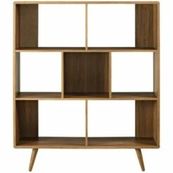 Best Sale 🎉 52" Realm Bookshelf Walnut - Modway 🥰 -Bookshelves And Bookcases store unnamed file 5235