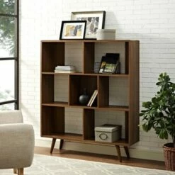 Best Sale 🎉 52" Realm Bookshelf Walnut - Modway 🥰 -Bookshelves And Bookcases store unnamed file 5236
