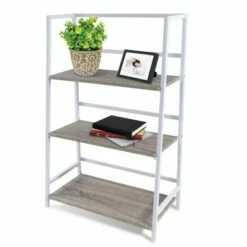 Cheap 🔥 Atlantic Folding 3-Tier Shelf - urb SPACE White ⌛ -Bookshelves And Bookcases store unnamed file 5249