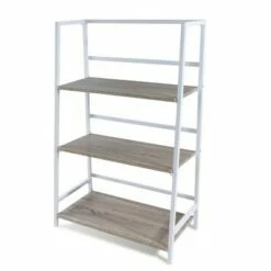 Cheap 🔥 Atlantic Folding 3-Tier Shelf - urb SPACE White ⌛ -Bookshelves And Bookcases store unnamed file 5251