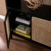 Promo ✨ 74" Groveholme Bookcase/Storage Shelf Black/Gold - Aiden Lane ⭐