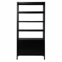 Promo ✨ 74" Groveholme Bookcase/Storage Shelf Black/Gold - Aiden Lane ⭐ -Bookshelves And Bookcases store unnamed file 5270