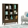 Discount 🎉 57" Pearson Solid Hardwood Cube Storage with Drawers Walnut Brown - WyndenHall 💯 -Bookshelves And Bookcases store unnamed file 5301