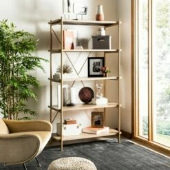 Top 10 π Rigby 5 Tier Etagere - Safavieh Gold Liquid/black π₯