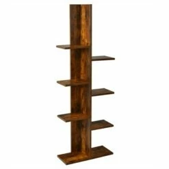 Buy 🎉 Costway 8-shelf Bookcase Freestanding Tree shelf Display Storage Stand BlackWhite 🥰 -Bookshelves And Bookcases store unnamed file 535