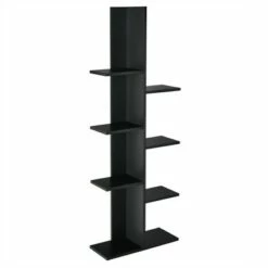 Buy 🎉 Costway 8-shelf Bookcase Freestanding Tree shelf Display Storage Stand BlackWhite 🥰 -Bookshelves And Bookcases store unnamed file 536