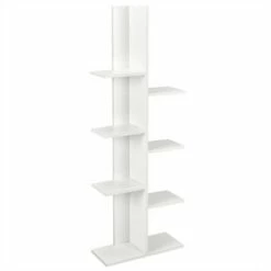 Buy 🎉 Costway 8-shelf Bookcase Freestanding Tree shelf Display Storage Stand BlackWhite 🥰 -Bookshelves And Bookcases store unnamed file 537