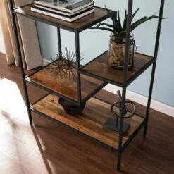 Top 10 ⭐ 58.75" Thropel Reclaimed Wood Etagere Natural/Gray - Aiden Lane 👍