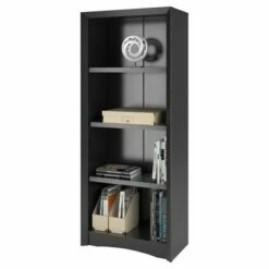 Cheapest 👏 Quadra 59" Tall Bookcase - Finish - Corliving Black 🔔
