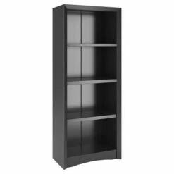 Cheapest 👏 Quadra 59" Tall Bookcase - Finish - Corliving Black 🔔 -Bookshelves And Bookcases store unnamed file 5398