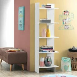 Coupon ⭐ Costway Set of 2 Bookcase Storage 5-Tier Open Shelf Display Room Divider 😉