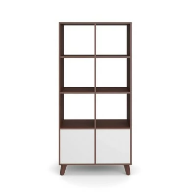 Cheap 🎉 66" High Modern Cube Bookcase - HON BASYX Walnut 🎁 4 Cheap 🎉 66" High Modern Cube Bookcase - HON BASYX Walnut 🎁 - Image 2