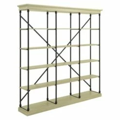 Best Sale ✔️ 84" Belvidere 5 Shelf Wide Bookshelf - Inspire Q Ivory White 🛒 -Bookshelves And Bookcases store unnamed file 5427