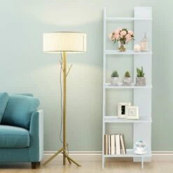 Coupon ⭐ Costway Set of 2 Bookcase Storage 5-Tier Open Shelf Display Room Divider 😉 -Bookshelves And Bookcases store unnamed file 543