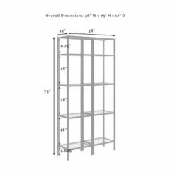 Buy 🛒 73" 2pc Aimee Narrow Etagere Set Oil Rubbed Bronze - Crosley 🔔 -Bookshelves And Bookcases store unnamed file 5432
